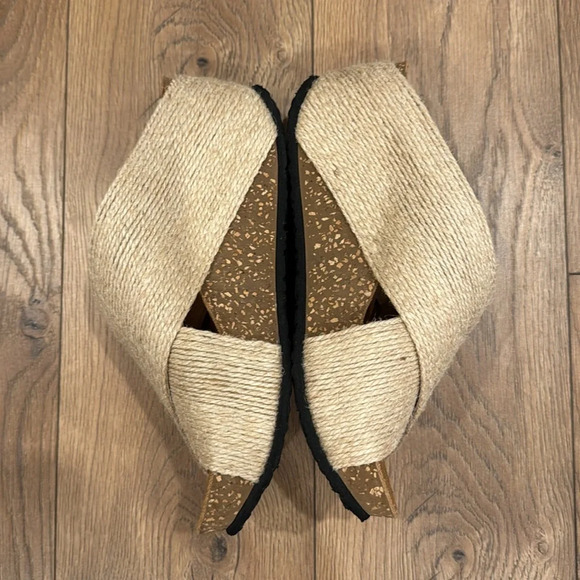 Californians Vintage Collection Women’s Georgia Jute Wedge Sandal Beige Size 9 - Picture 4 of 8